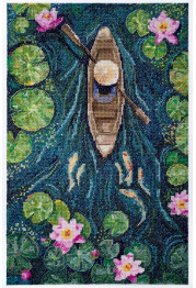 Cross Stitch Kit "One in a canoe"