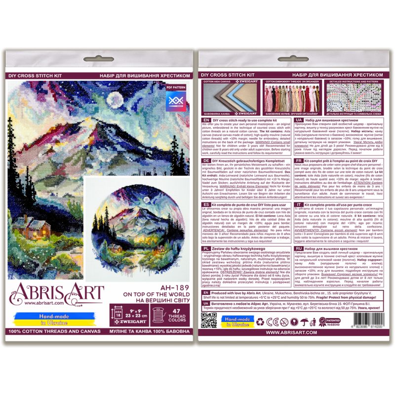 Cross Stitch Kit "On top of the world"
