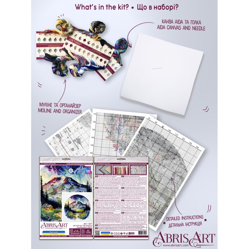 Cross Stitch Kit "On top of the world"