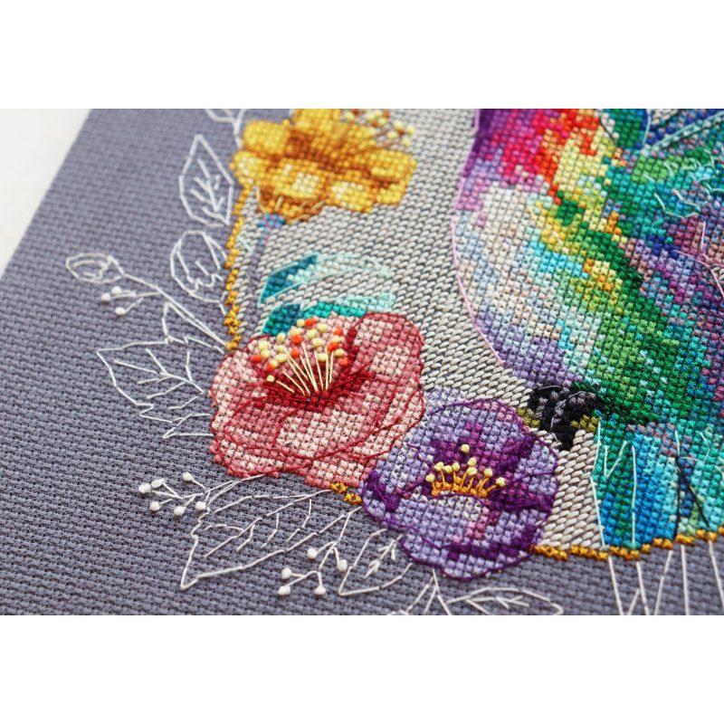 Cross Stitch Kit "Bird of paradise"