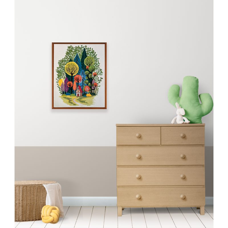 Cross Stitch Kit "Cozy in the forest"
