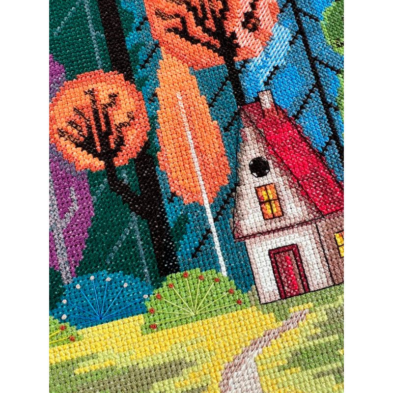 Cross Stitch Kit "Cozy in the forest"