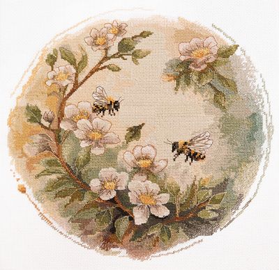 Cross Stitch Kit "Honey colors"