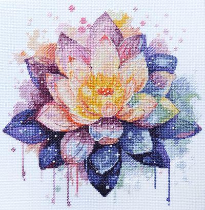 Cross Stitch Kit "Shining lotus"