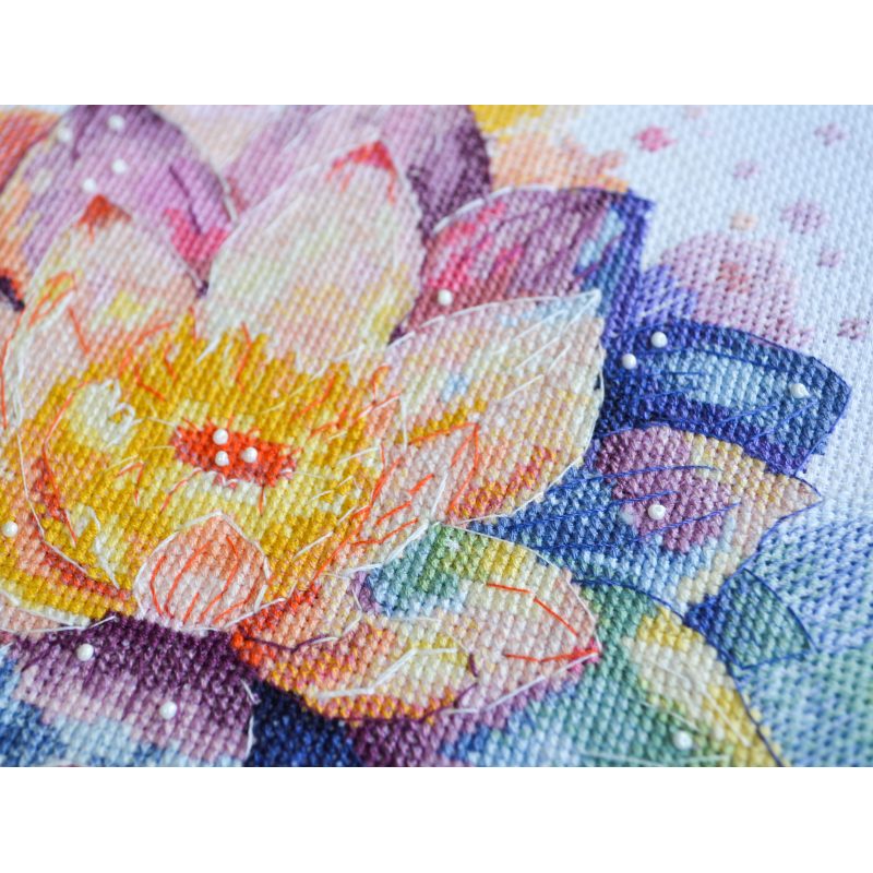 Cross Stitch Kit "Shining lotus"