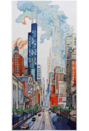 Cross Stitch Kit "Big city life"