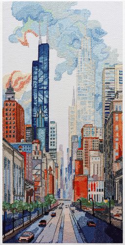 Cross Stitch Kit "Big city life"