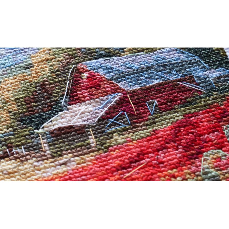 Cross Stitch Kit "Poppies at sunset"
