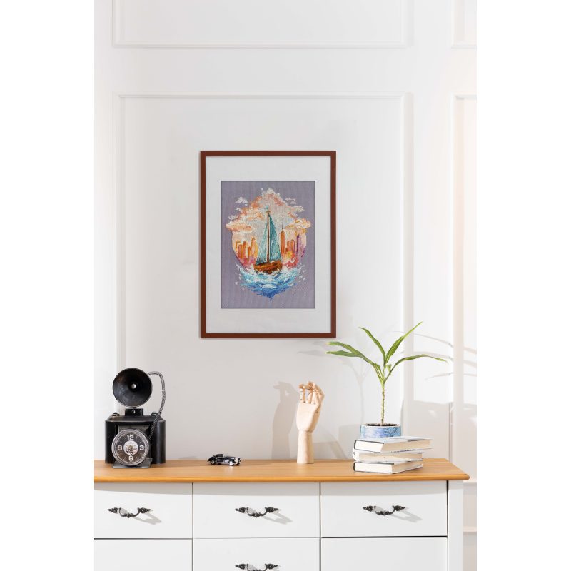 Cross Stitch Kit "On the waves of adventure"