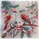 Cross Stitch Kit "Chittering about winter"
