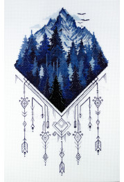 Cross Stitch Kit "Silver land"