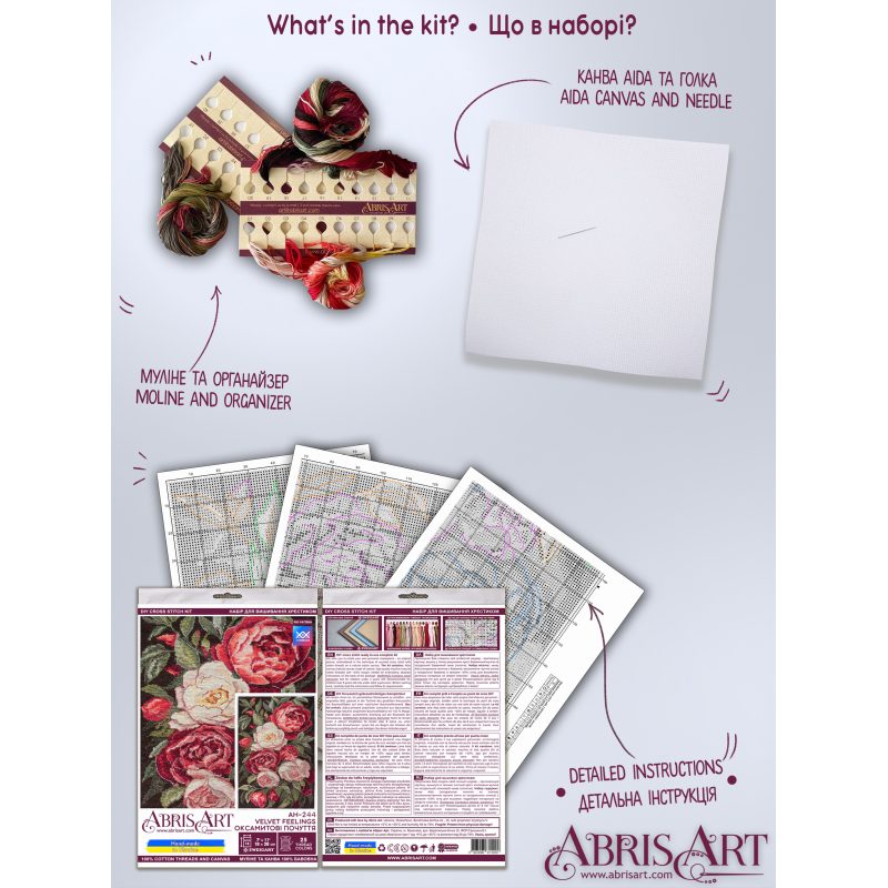 Cross Stitch Kit "Velvet feelings"