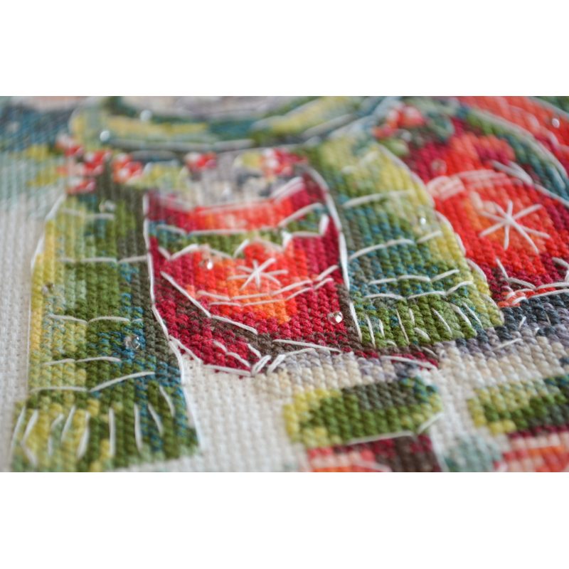 Cross Stitch Kit "In the arms of winter"