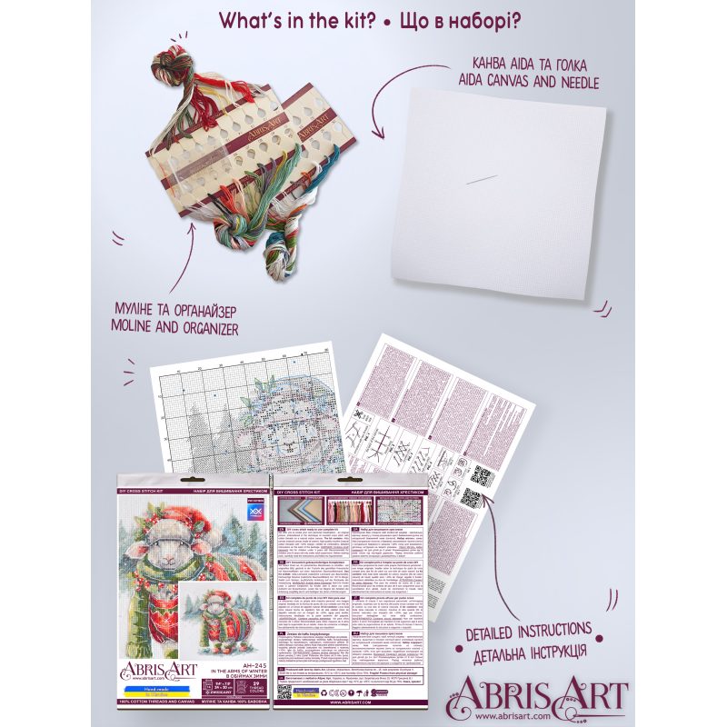 Cross Stitch Kit "In the arms of winter"