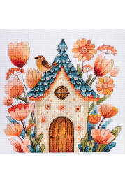 Cross Stitch Kit "Sing for us, little bird!"