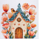 Cross Stitch Kit "Sing for us, little bird!"