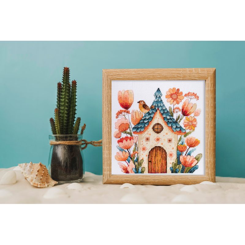 Cross Stitch Kit "Sing for us, little bird!"
