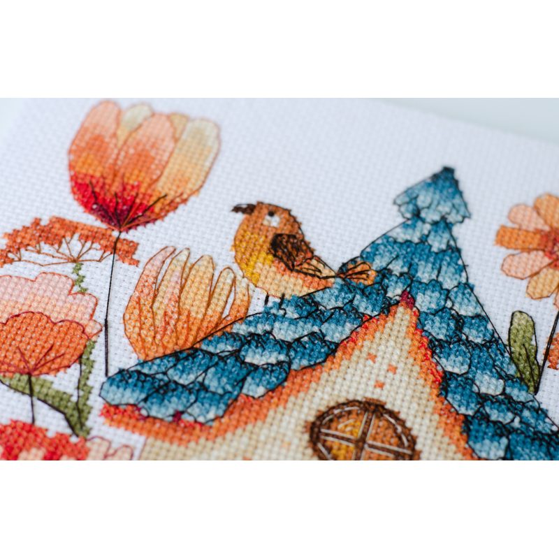 Cross Stitch Kit "Sing for us, little bird!"
