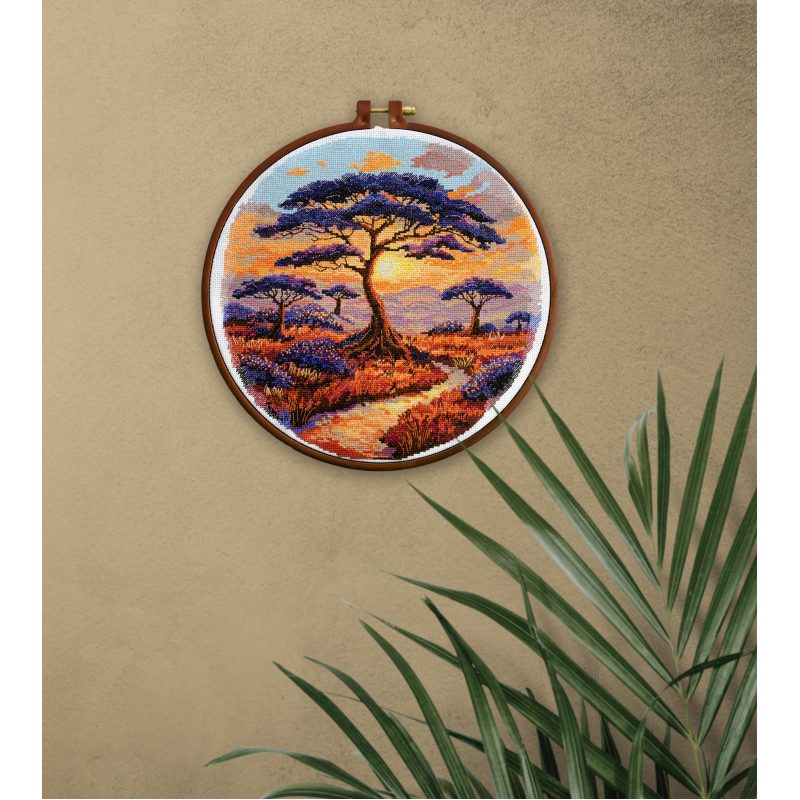 Cross Stitch Kit "Spaces of Savannah"