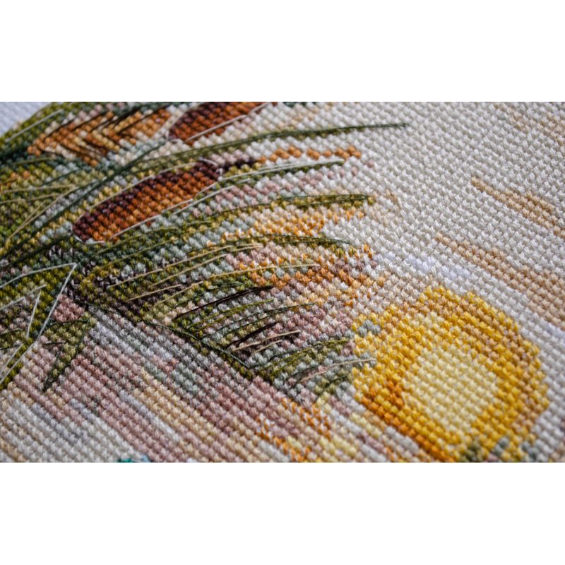 Cross Stitch Kit "Evening swim"