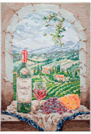 Cross Stitch Kit "Sommelier's Dream"