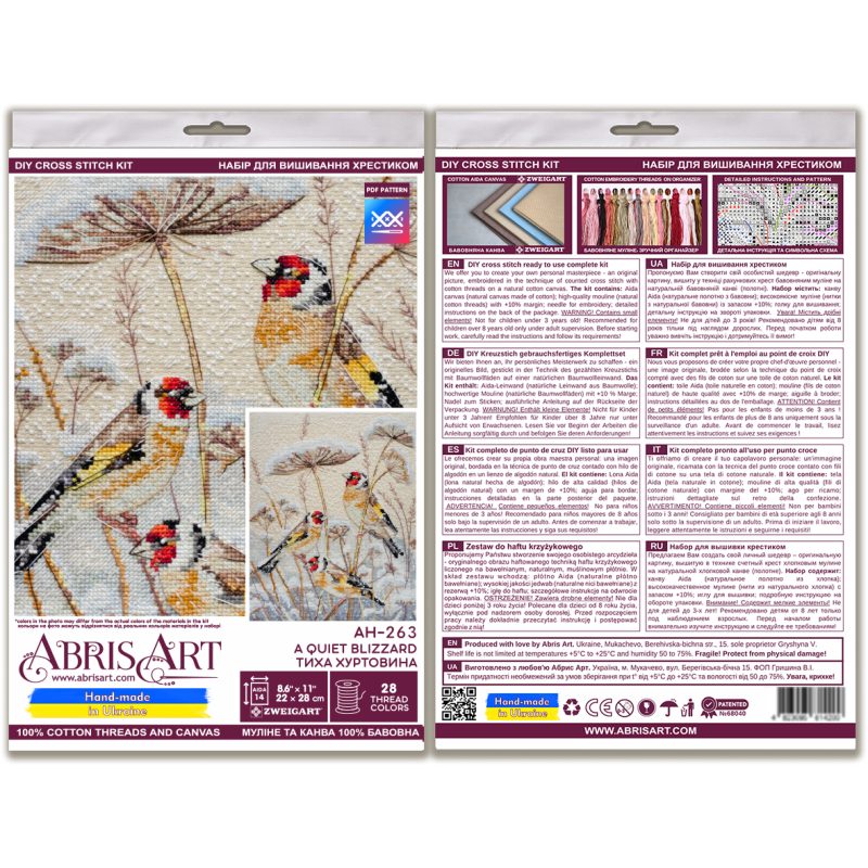 Cross Stitch Kit "A quiet blizzard"