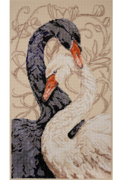 Cross Stitch Kit "Swans of love"