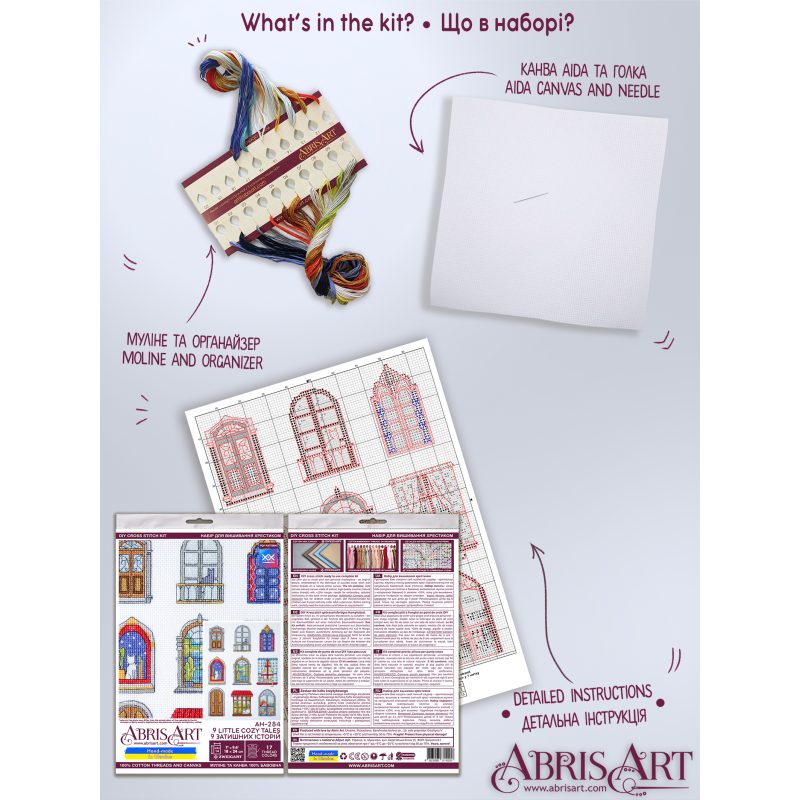 Cross Stitch Kit "9 little cozy tales"
