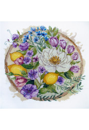 Cross Stitch Kit "A floral moment"