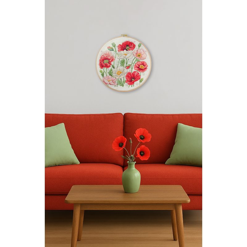 Cross Stitch Kit "When Poppies Bloom"