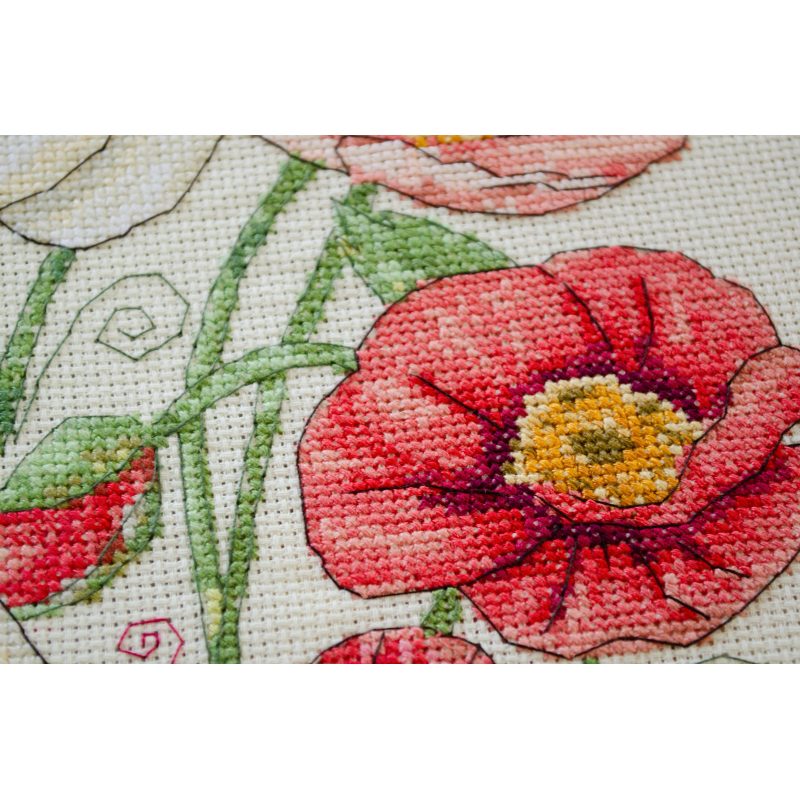 Cross Stitch Kit "When Poppies Bloom"
