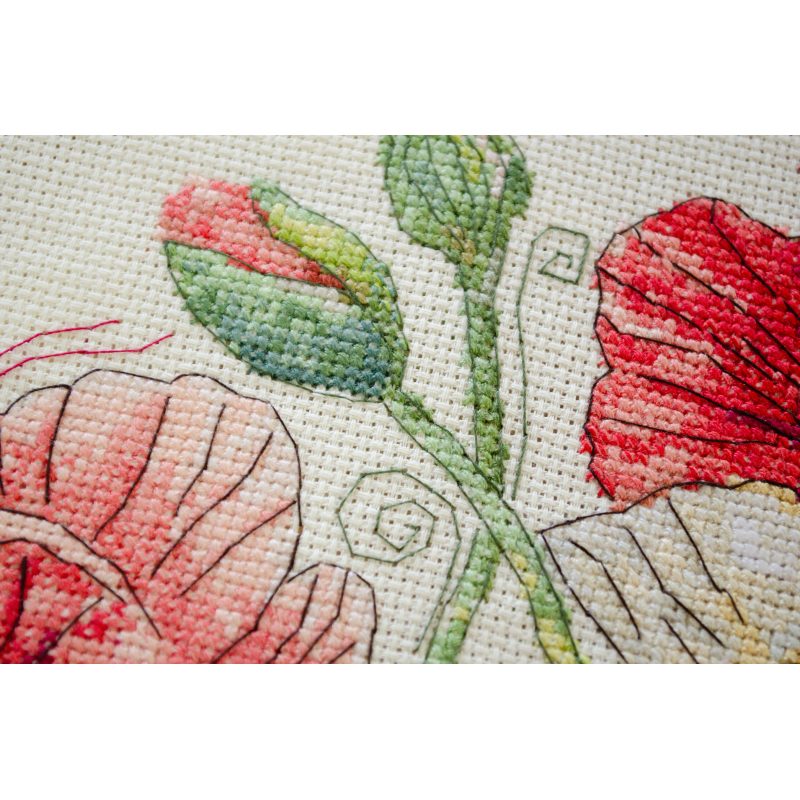 Cross Stitch Kit "When Poppies Bloom"