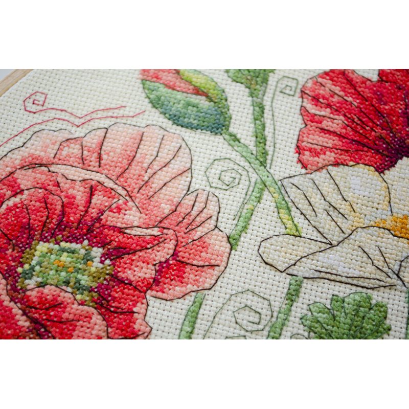 Cross Stitch Kit "When Poppies Bloom"