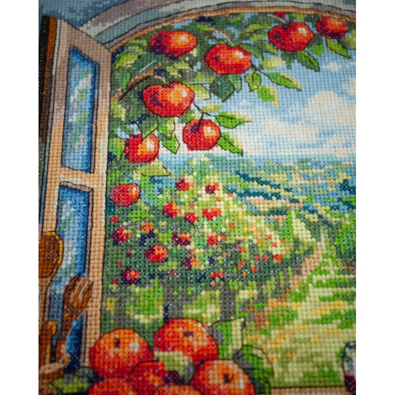 Cross Stitch Kit "In the Apple Paradise"