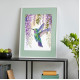 Cross Stitch Kit "The flight of the hummingbird"