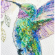 Cross Stitch Kit "The flight of the hummingbird"