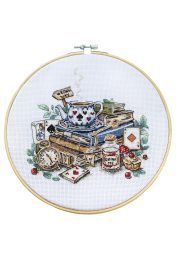 Cross Stitch Kit "The mad tea party"