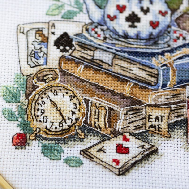 Cross Stitch Kit "The mad tea party"