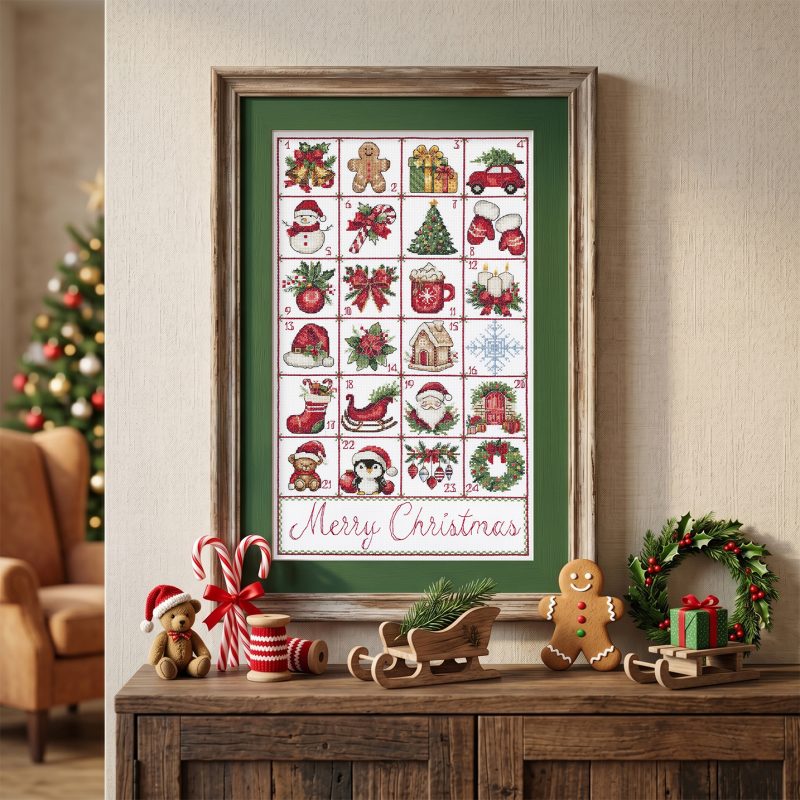 Cross Stitch Kit "Christmas Advent"