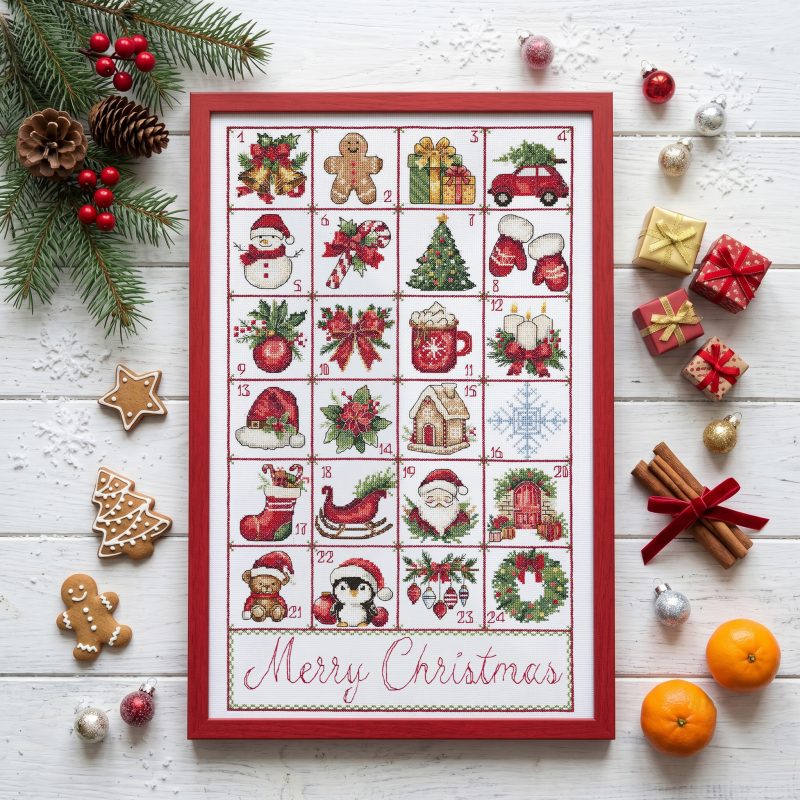 Cross Stitch Kit "Christmas Advent"