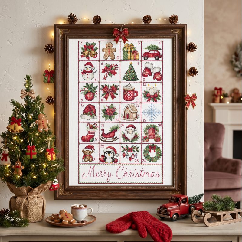 Cross Stitch Kit "Christmas Advent"