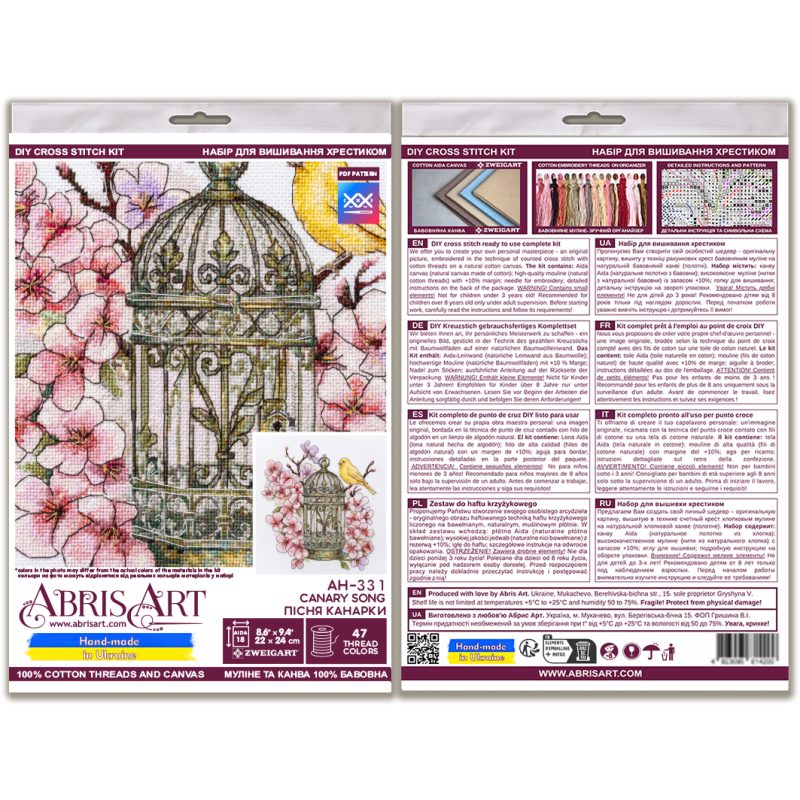 Cross Stitch Kit "Canary Song"