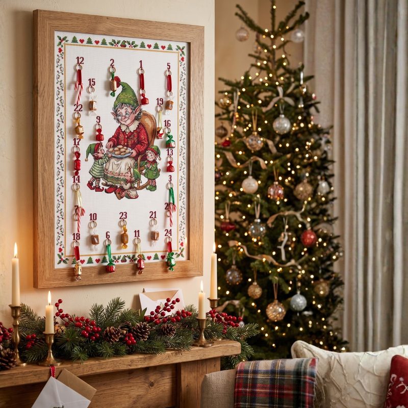 Cross Stitch Kit "A treat for the elves"