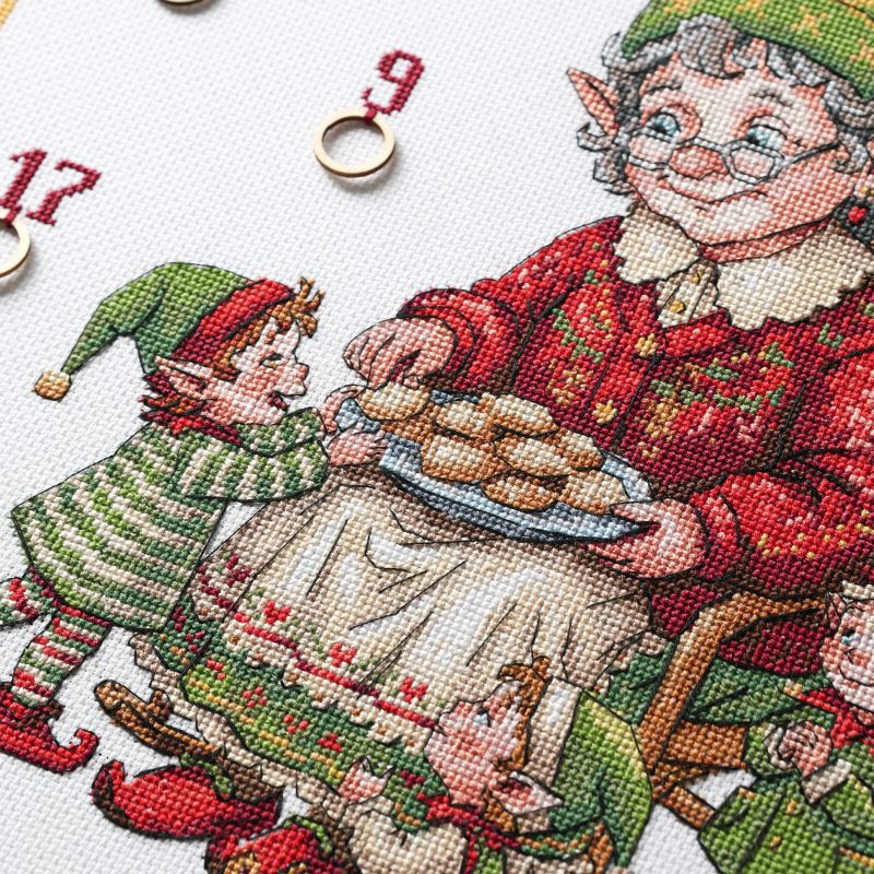 Cross Stitch Kit "A treat for the elves"