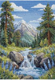 Cross Stitch Kit "Faraway mountains"