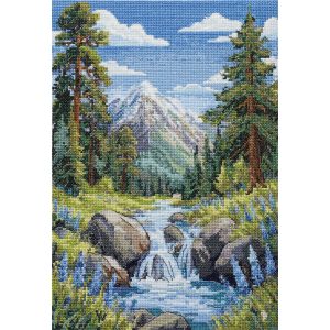 Cross Stitch Kit "Faraway mountains"