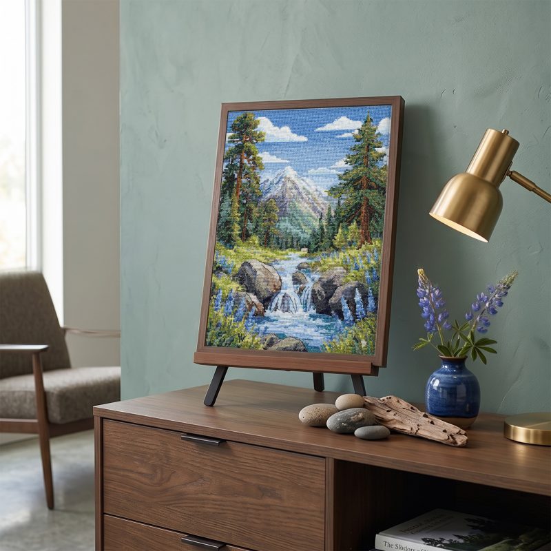 Cross Stitch Kit "Faraway mountains"