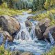 Cross Stitch Kit "Faraway mountains"