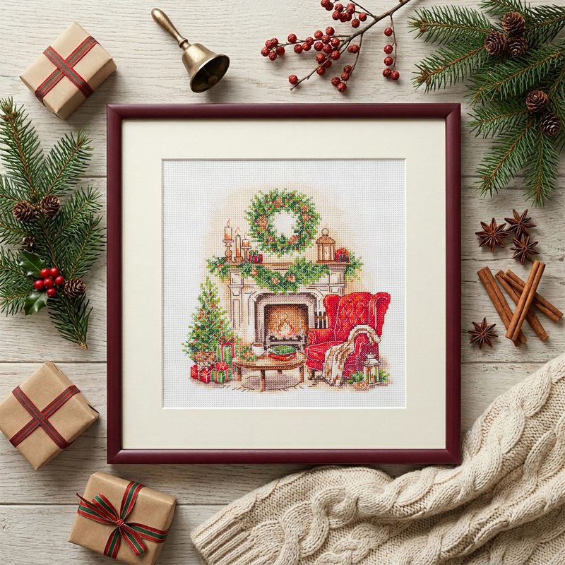 Cross Stitch Kit "Cozy Winter"