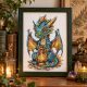 Cross Stitch Kit "Fireheart"